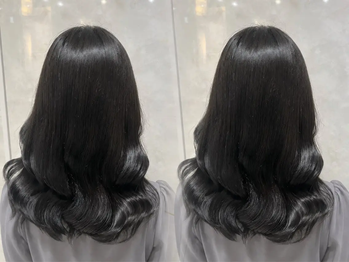 ロング ヘアカラー 🎀🎶はがりな ワンカラー💝のヘアスタイル