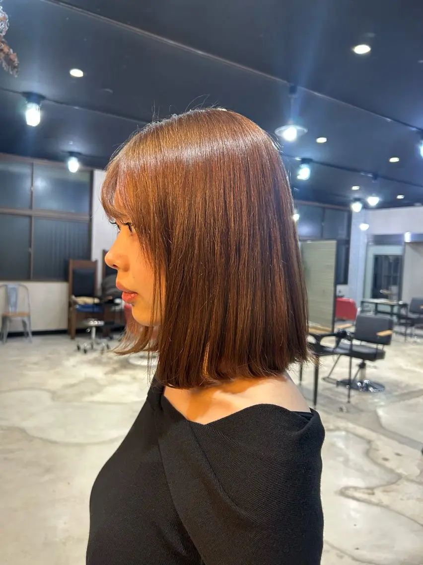 カラー ブラウンカラー ナチュラルブラウン ヘアカラー 植吉 琉月のヘアスタイル