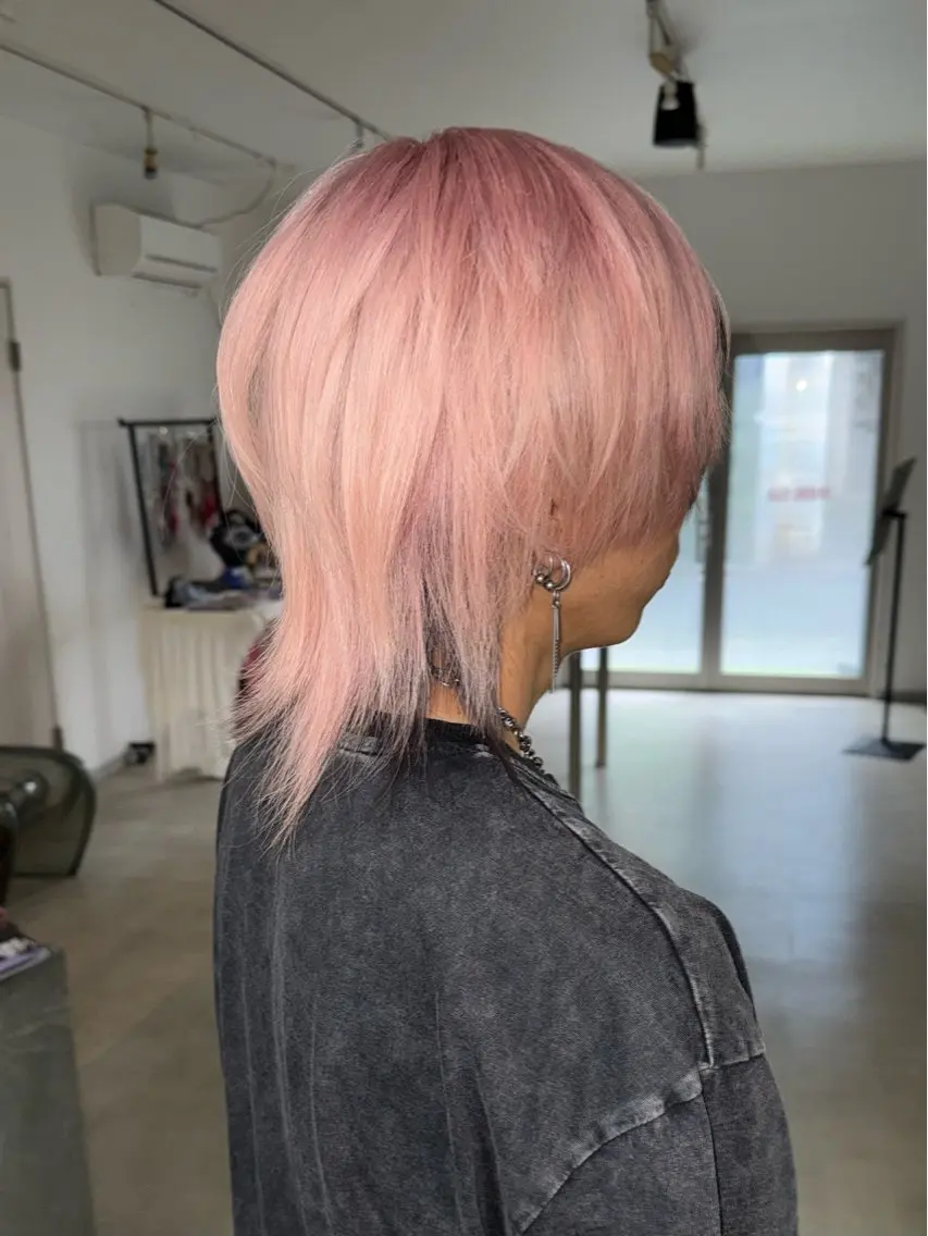 ショート カラー ハイトーンカラー ピンクカラー ヘアカラー 暖色ハイトーン特化 ✨️シンジのヘアスタイル