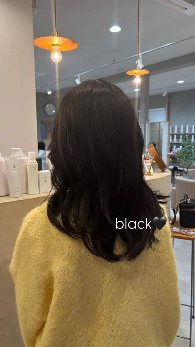 ミディアム カラー ヘアカラー トリートメント 服部　心春 ｜カラーモデル募集のヘアスタイル