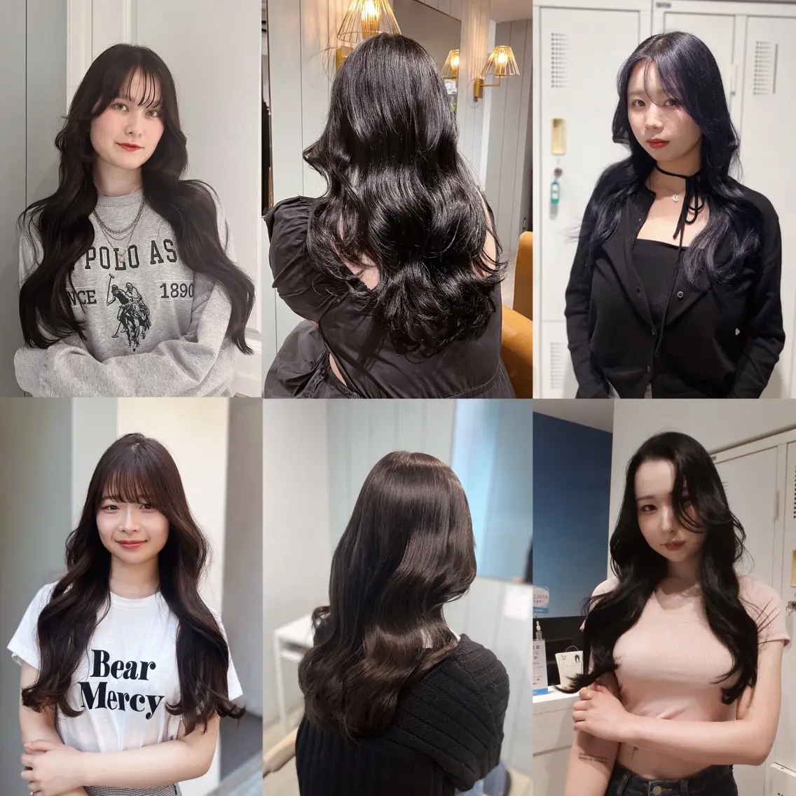 ロング カラー ヨシンモリ カット ヘアカラー トリートメント 梅田酸性縮毛矯正/ 韓国ヘア/ユナ🩰のヘアスタイル