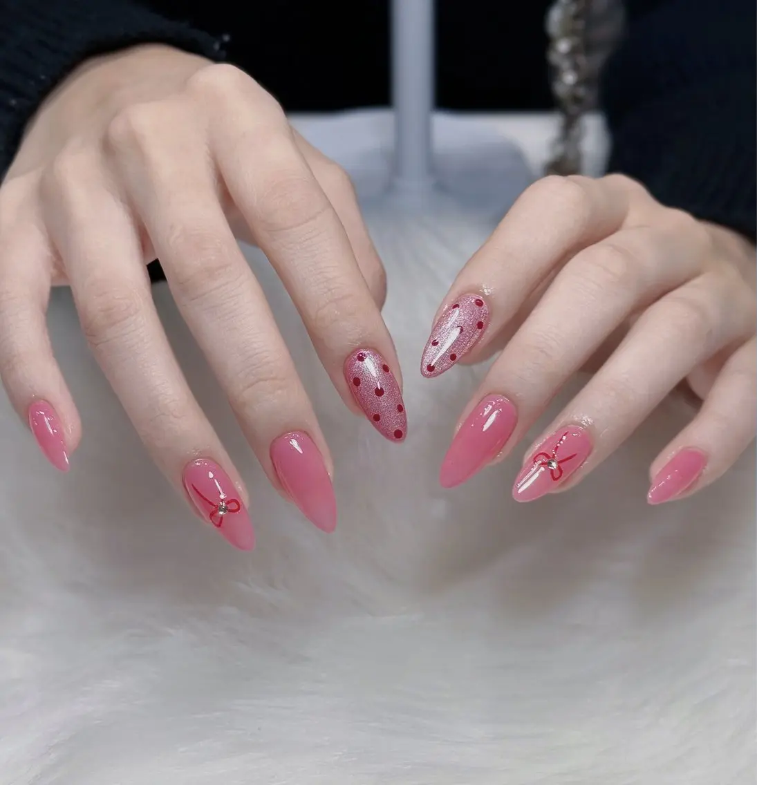 ネイル アートネイル オーロラネイル ジェルネイル 韓国ネイル ロングネイル ハンドネイル Nichi Nailsのネイルデザイン