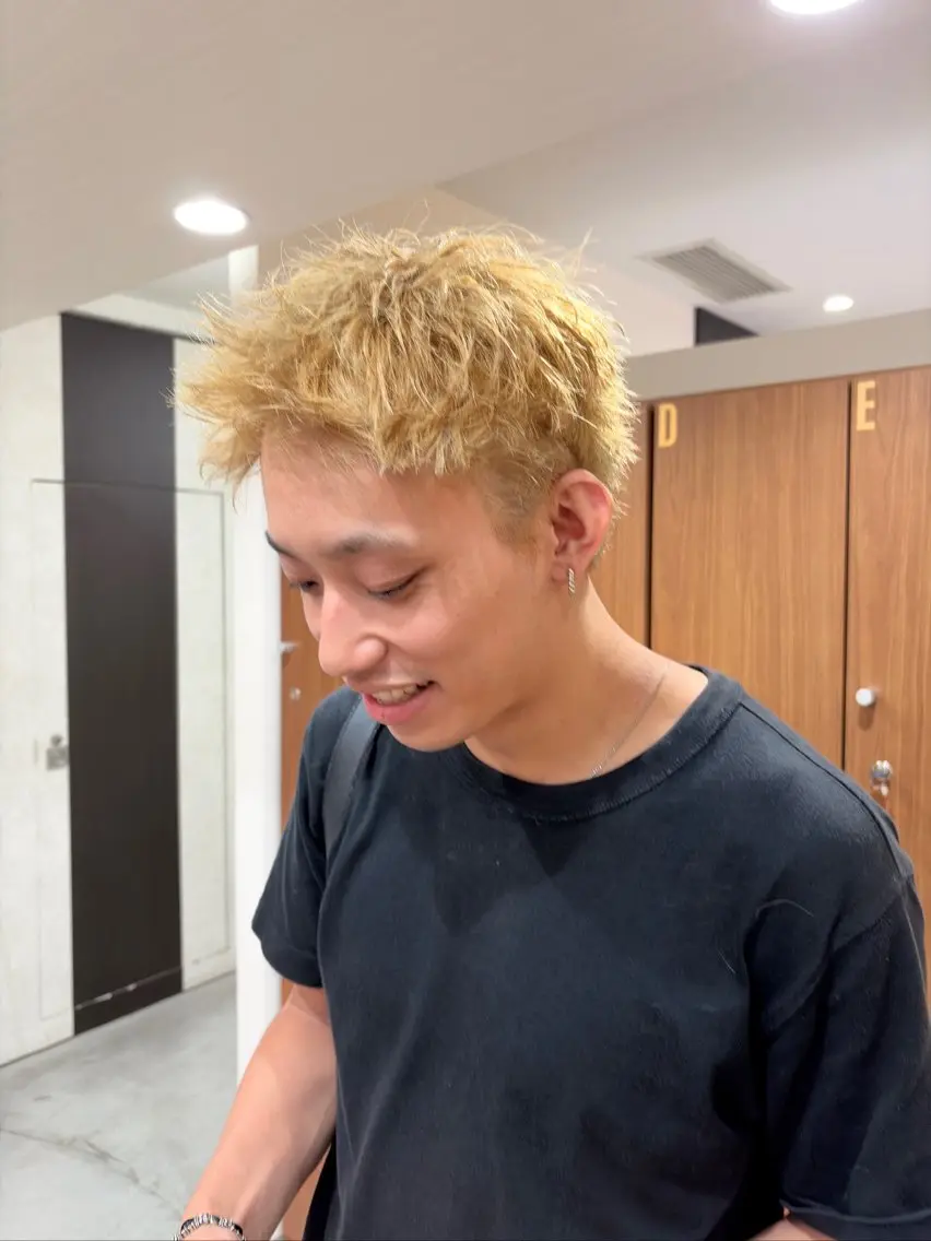 ショート カラー メンズ カット ヘアカラー お悩み改善 美容師✂鷲田竜也のヘアスタイル