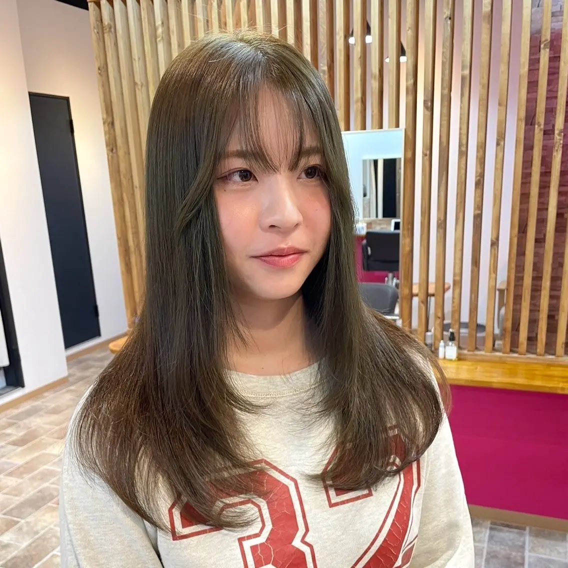 ロング カラー ヘアカラー&縮毛矯正 STAR☆RIVERのヘアスタイル