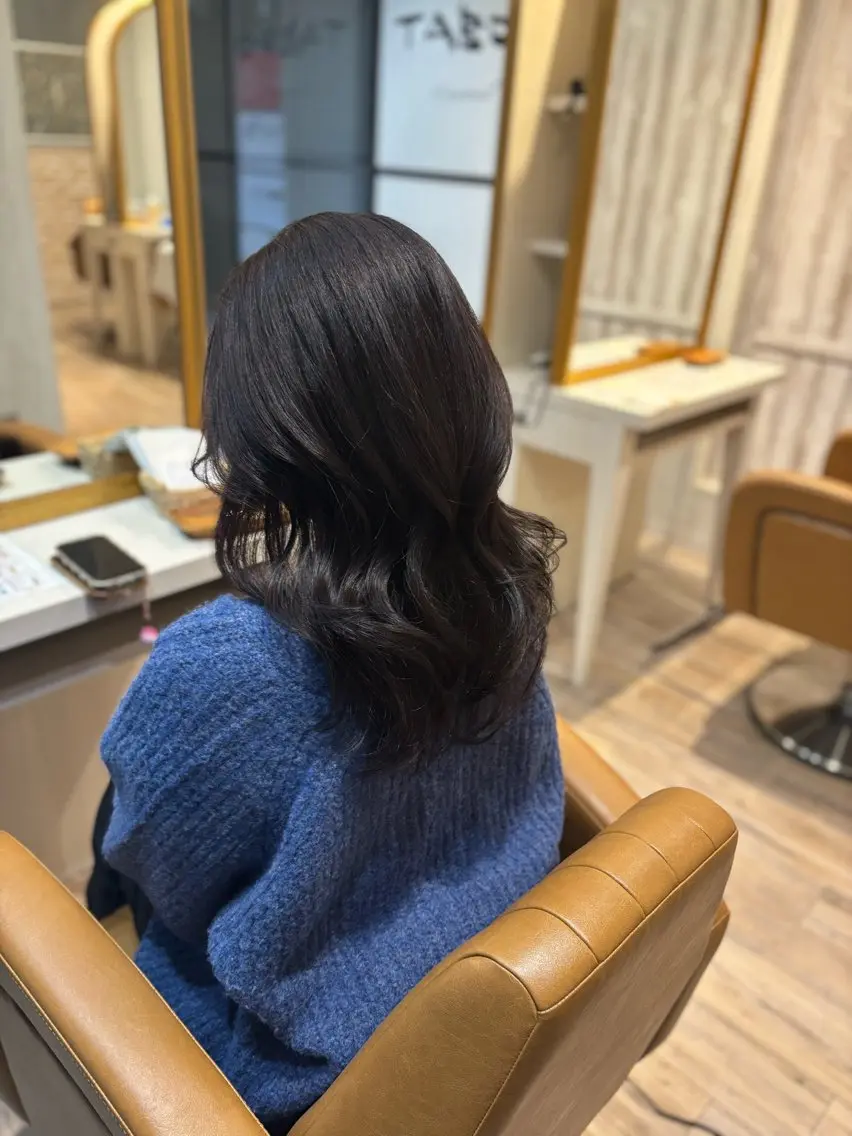 セミロング カラー ヘアカラー トリートメント yui🥀/ボブ /ブリーチなしカラーのヘアスタイル