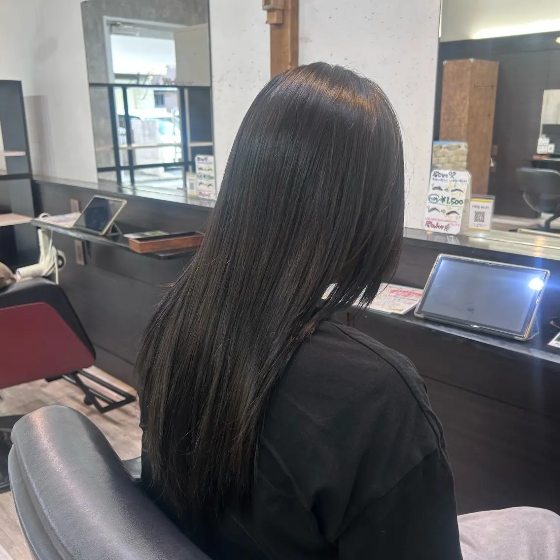 ロング カラー ヘアカラー 透明感カラー 髪質 改善 Wカラー原心愛のヘアスタイル