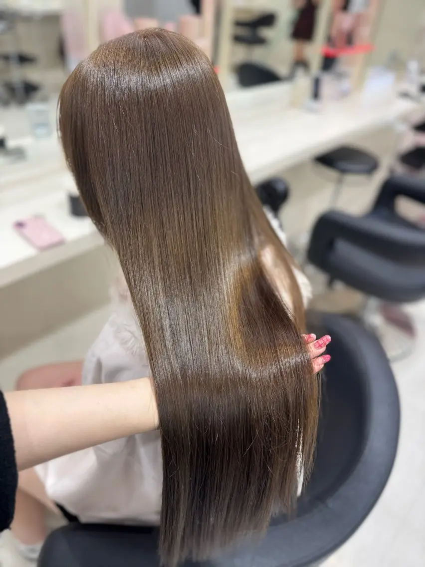 ロング カラー ヘアカラー 🤍韓国大人っぽ ベージュMAI🤍のヘアスタイル