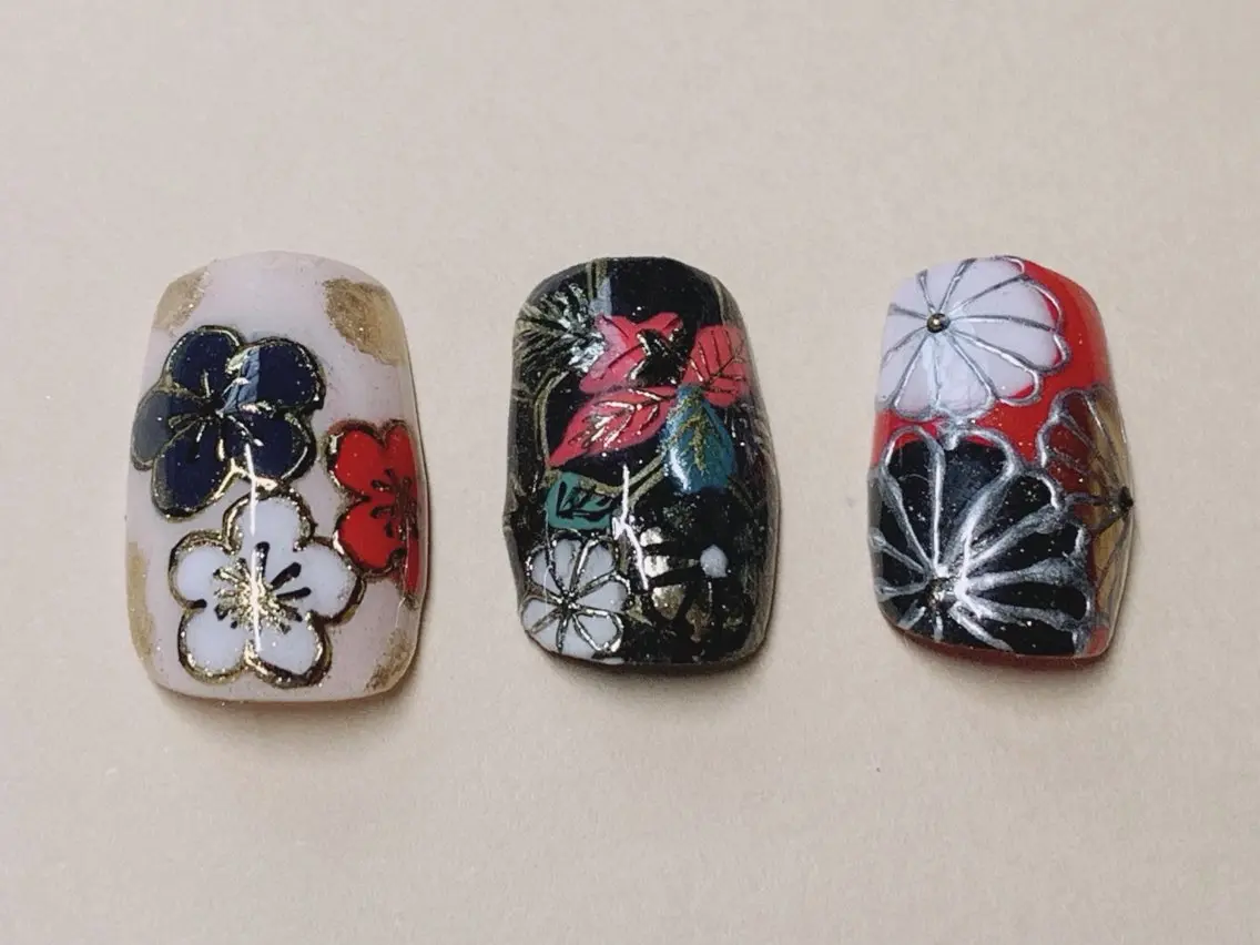 ネイル 成人式 持ち込み ブライダルネイル NAIL__ KOKOのネイルデザイン