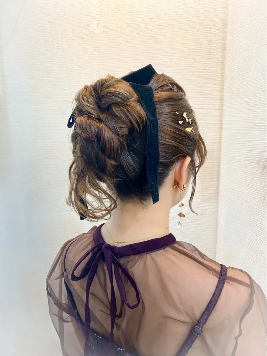 ヘアアレンジ ヘアセット hair make もりした　ゆうのヘアスタイル