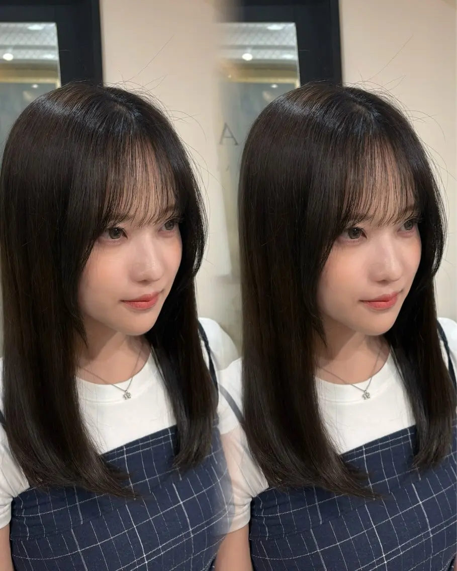 カラー ブラウンカラー ナチュラルブラウン 学生 ヘアカラー シマ👱‍♀️ 艶カラー/ブリーチのヘアスタイル