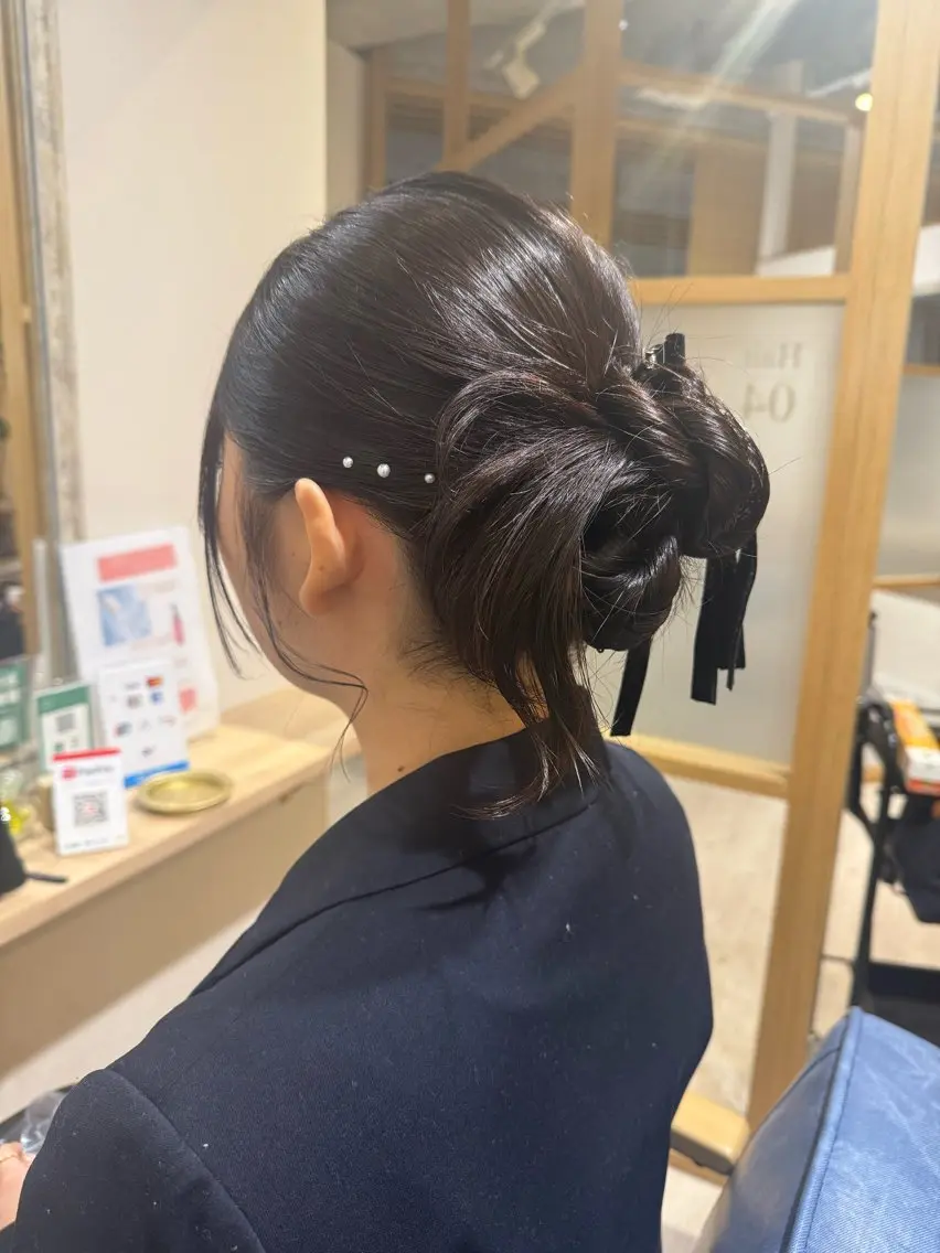 ロング ヘアアレンジ ヘアセット Connect Rumiのヘアスタイル