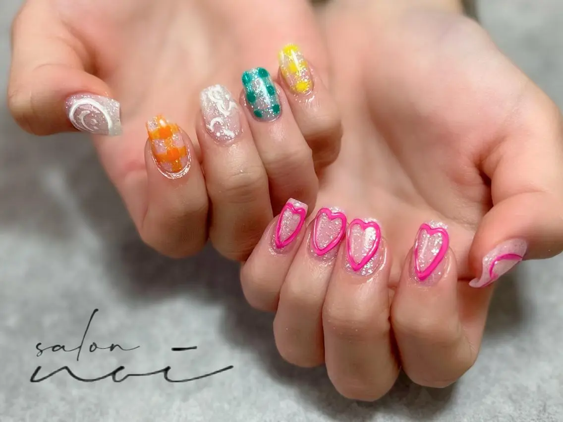 ネイル 持ち込み ハンドネイル salon noiのネイルデザイン