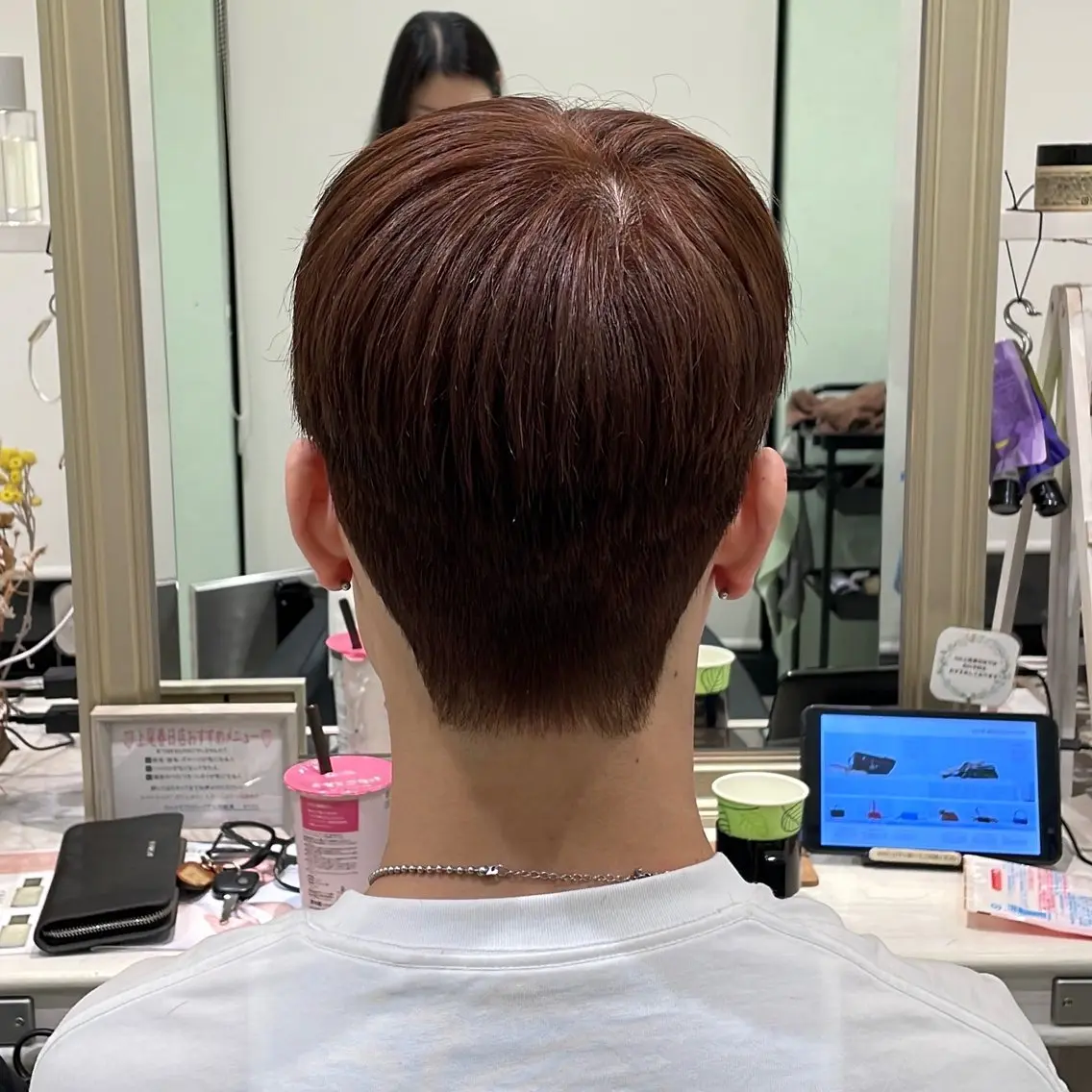 ショート カラー パーマ ヘアアレンジ メンズ カット パーマ 縮毛矯正 ヘアセット パク・ボミン小野リエ 韓国ハーフ🦊のその他イメージ