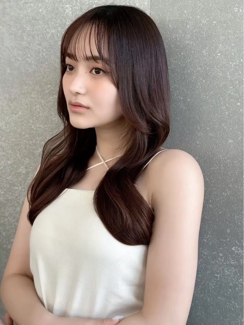 ロング Ruri縮毛矯正 酸性ストレートのヘアスタイル