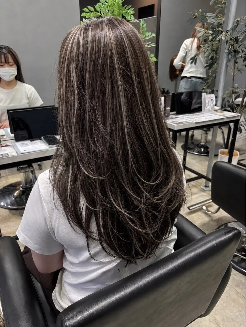 🍉本日新規限定ハイライト(ベース染めあり)の写真