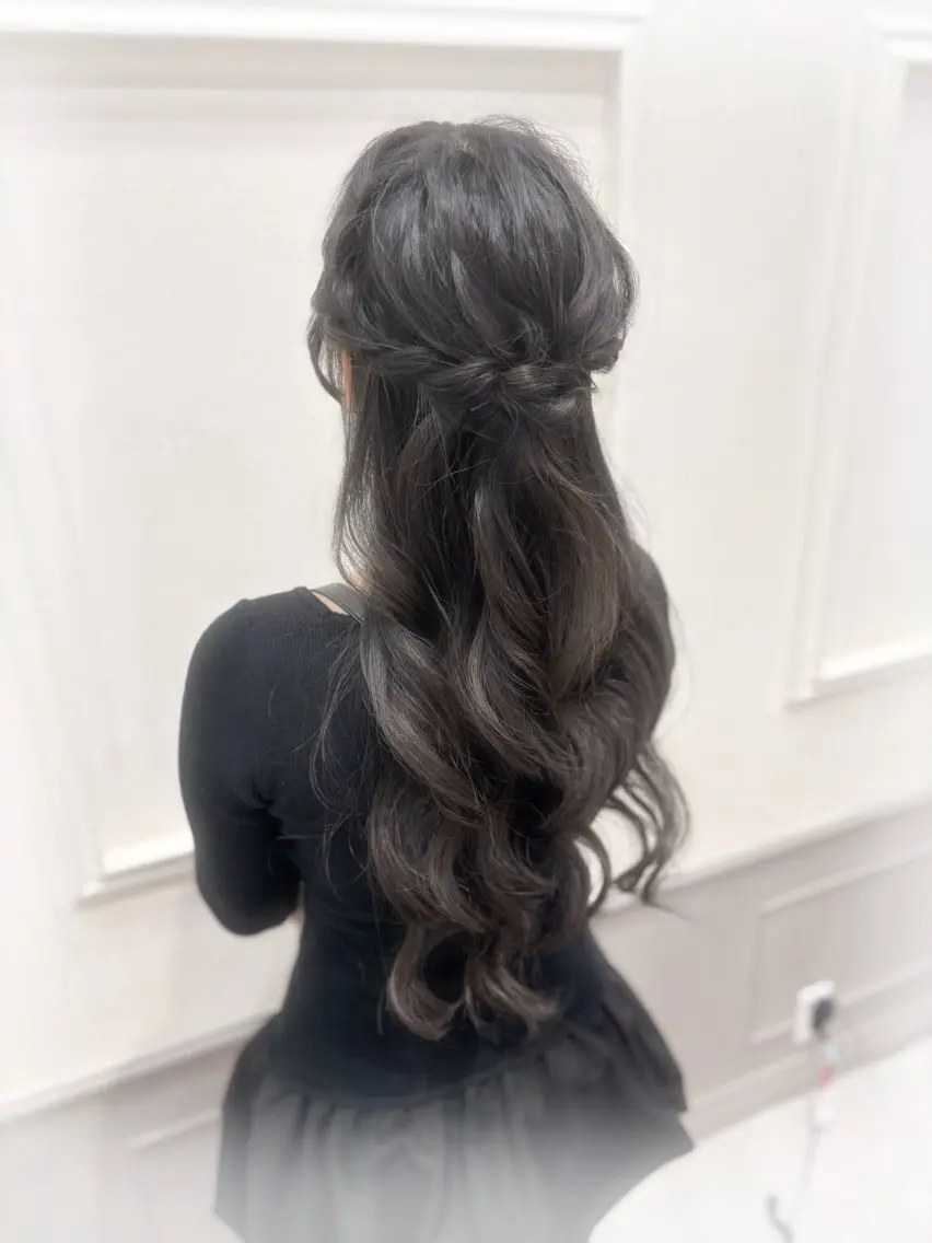 ハーフアップ💕の写真