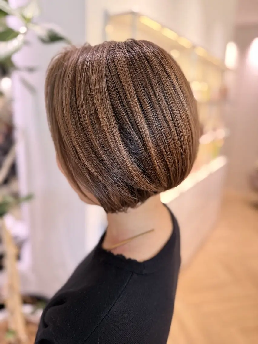 ショート ヘアカラー トリートメント 錦糸町/白髪ぼかし/ ハイライト/北野信也のヘアスタイル