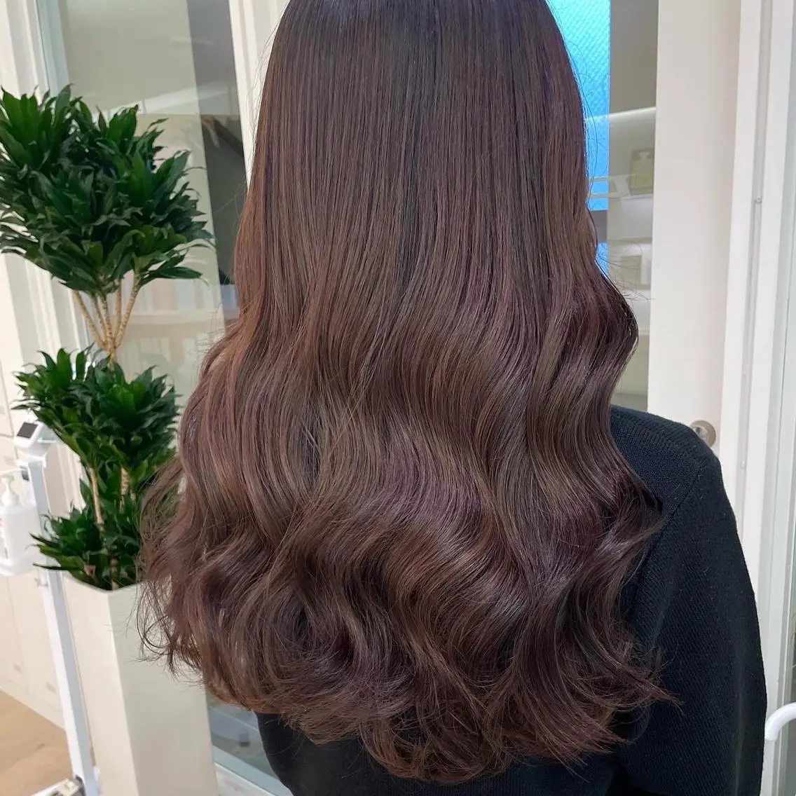 ロング カラー グレージュ ラベンダーカラー ラベンダーグレージュ ラベンダーグレー Parve Mix /頓宮 稚愛🤍のヘアスタイル