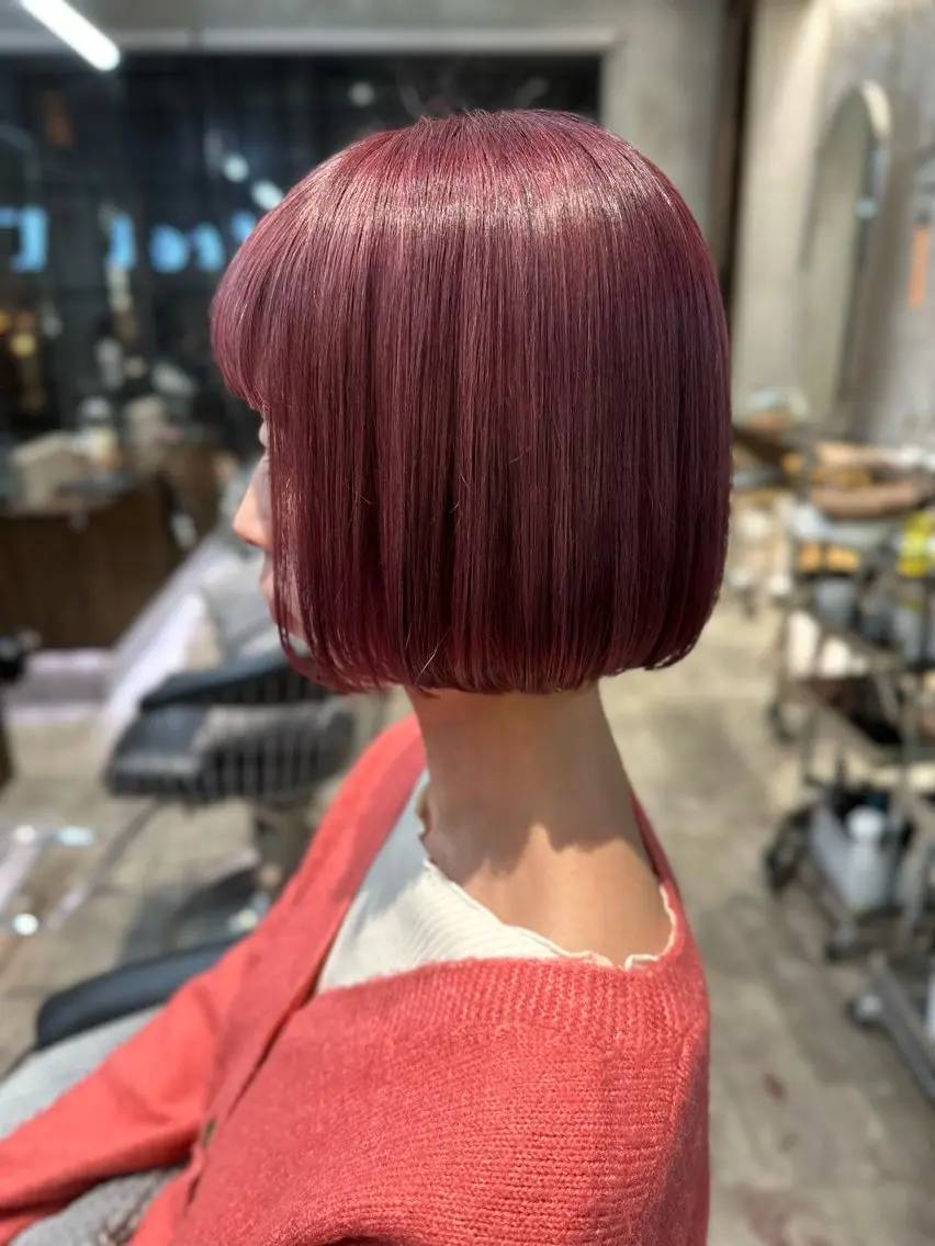 ミディアム カラー 透明感カラー カット ヘアカラー yoshi (菅沼義晴)のヘアスタイル