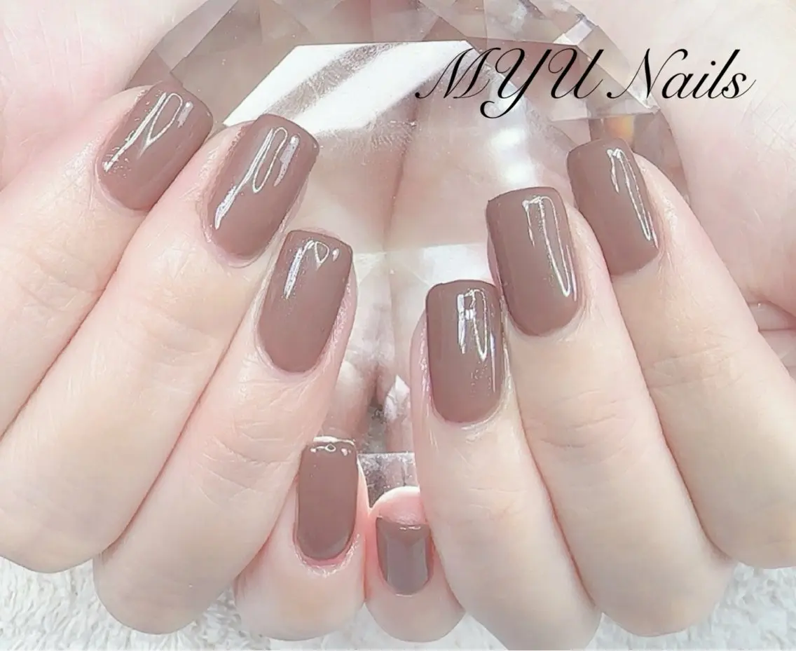 ネイル ジェルネイル 持ち込み ニュアンスネイル ワンカラーネイル パラジェル ハンドネイル ニュアンスネイル🌈 MYU Nailsのネイルデザイン