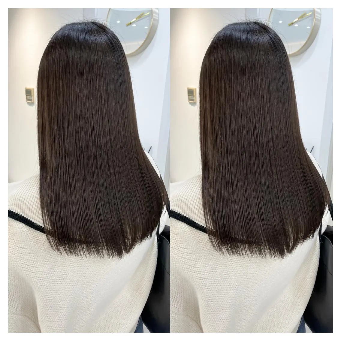 セミロング カット 縮毛矯正 トリートメント 村山 茉衣のヘアスタイル