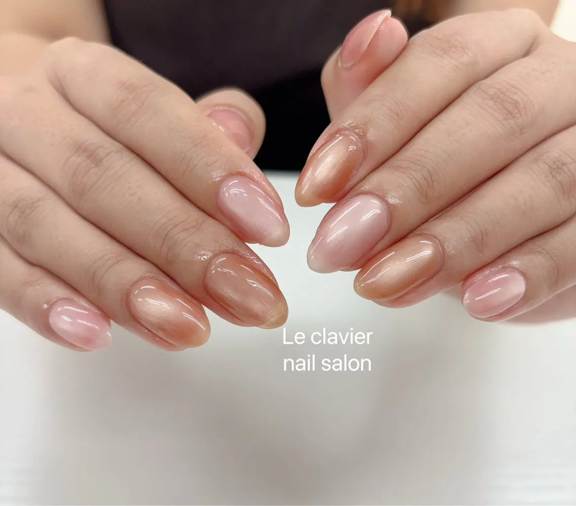 ネイル アートネイル 長さ出し ジェルネイル パラジェル スカルプネイル Mina Nailのネイルデザイン