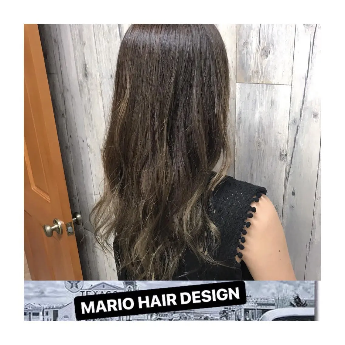 セミロング カラー パーマ ヘアアレンジ メンズ キッズ アッシュ ベージュカラー グラデーションカラー Forest. -髪質改善-のヘアスタイル