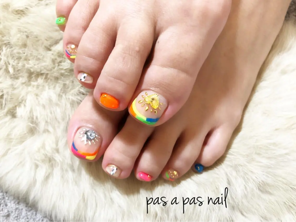 【Foot】10本アート👣(オフ込)の写真