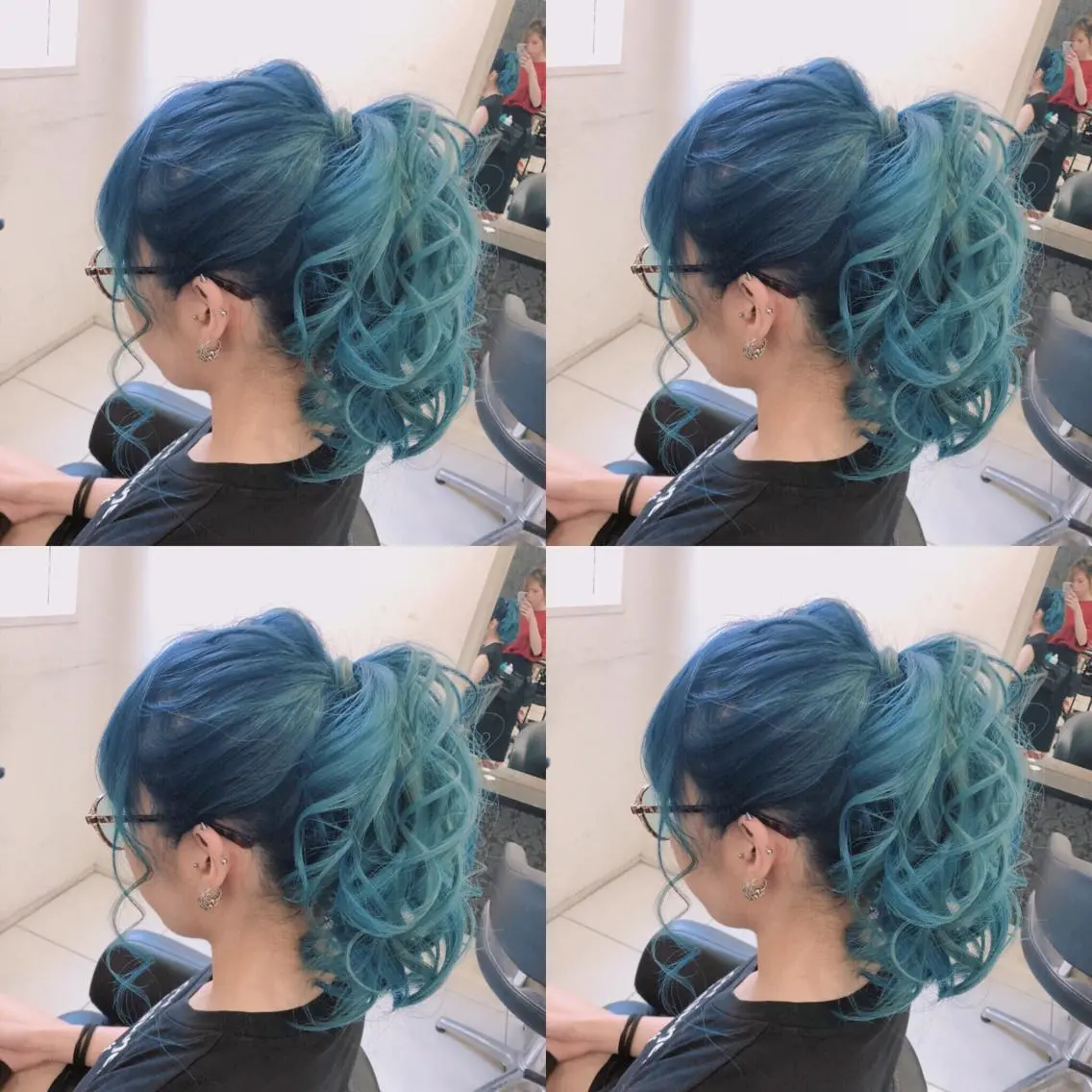 セミロング ヘアアレンジ ポニーテール ヘアセット 🌷MAYU 🌷のヘアスタイル