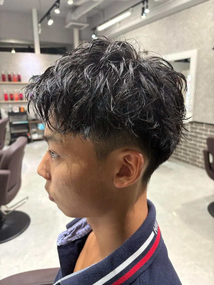 ショート メンズ ショートヘア カット パーマ メンズ特化/髪質改善 圭翔のヘアスタイル