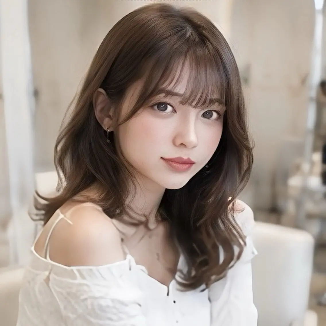ロング カラー カット ヘアカラー 縮毛矯正/レイヤー/ 前髪カット/おばかんのヘアスタイル