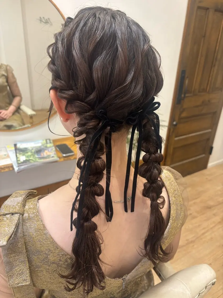 セミロング ヘアセット ZAZA YUKAのヘアスタイル