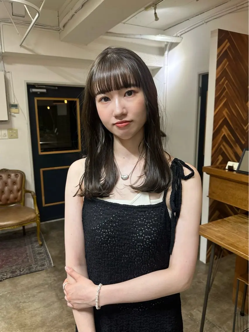 セミロング NAGISA髪質改善 &透明感カラー🪞のヘアスタイル