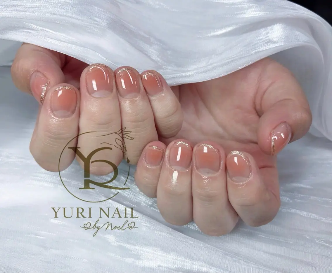 ネイル チークネイル フットネイル フレンチネイル グラデーション キラキラネイル ハンドネイル フットネイル ハンドケア YURI Nail Funabashiのネイルデザイン