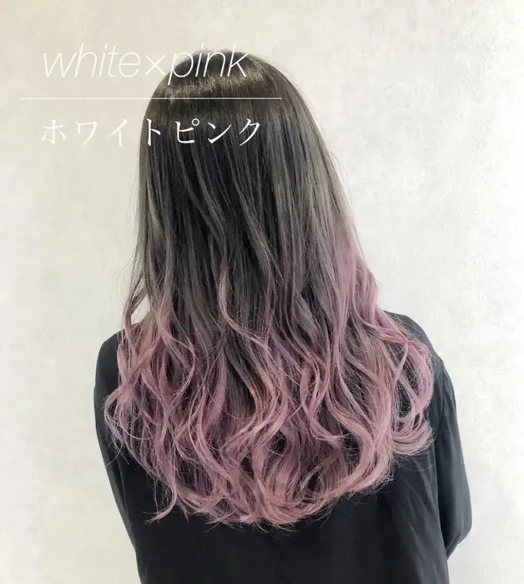 ロング カラー ヘアアレンジ エクステ×ブリーチ 😈ちあき😈のヘアスタイル