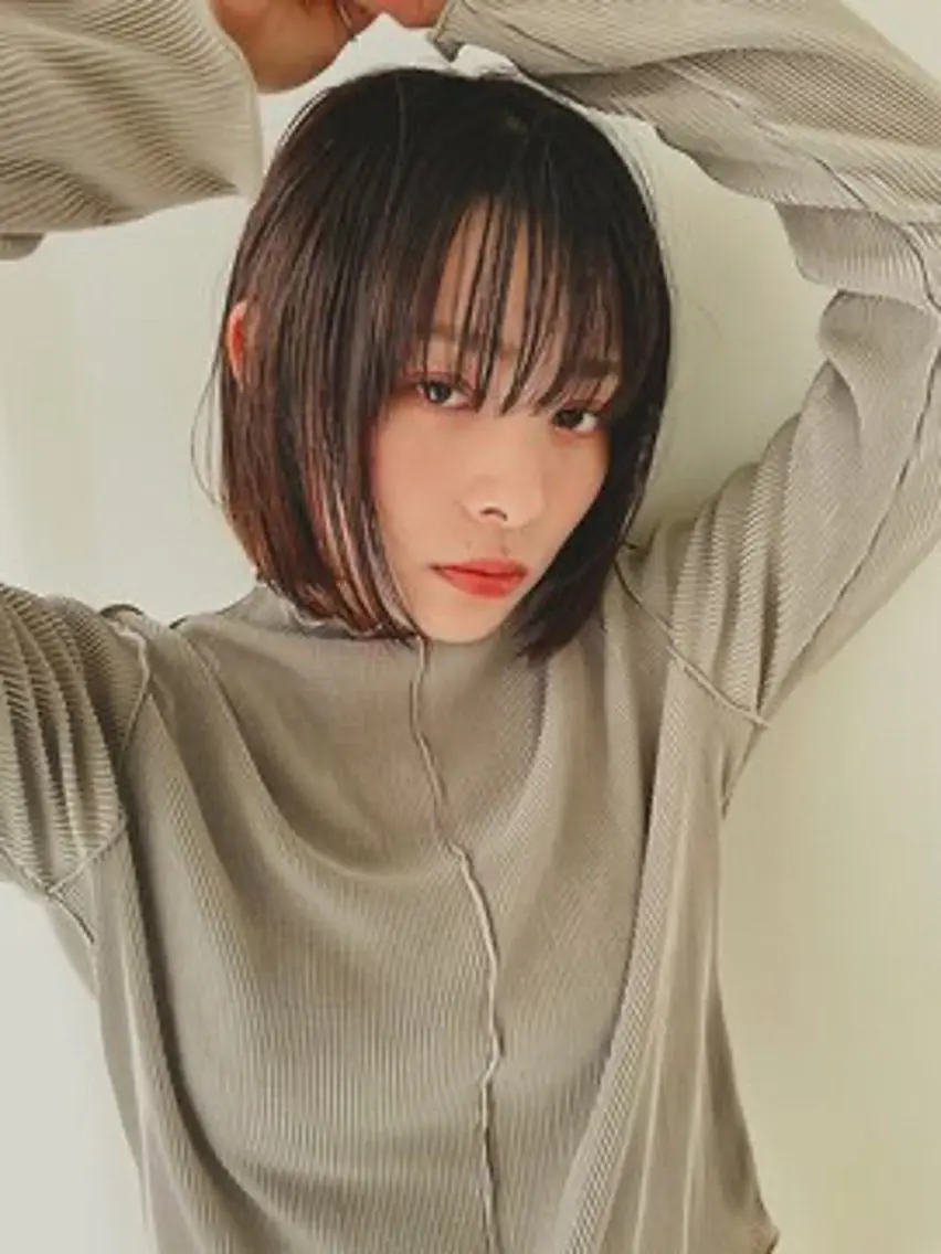 【Ladies限定:モデル様】ボブカット🎀+ワンカラー💖+トリートメント✨️の写真