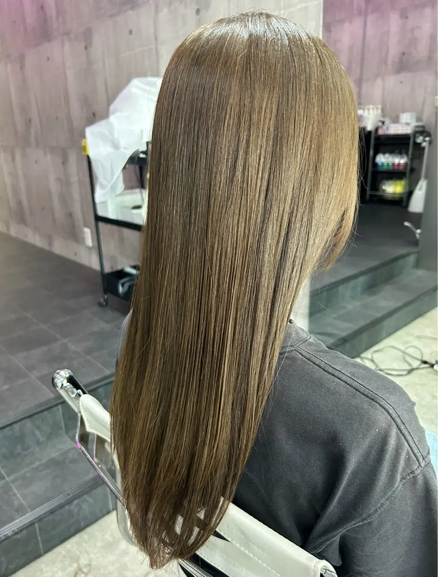ロング 朝ラク縮毛矯正 kiryuのヘアスタイル
