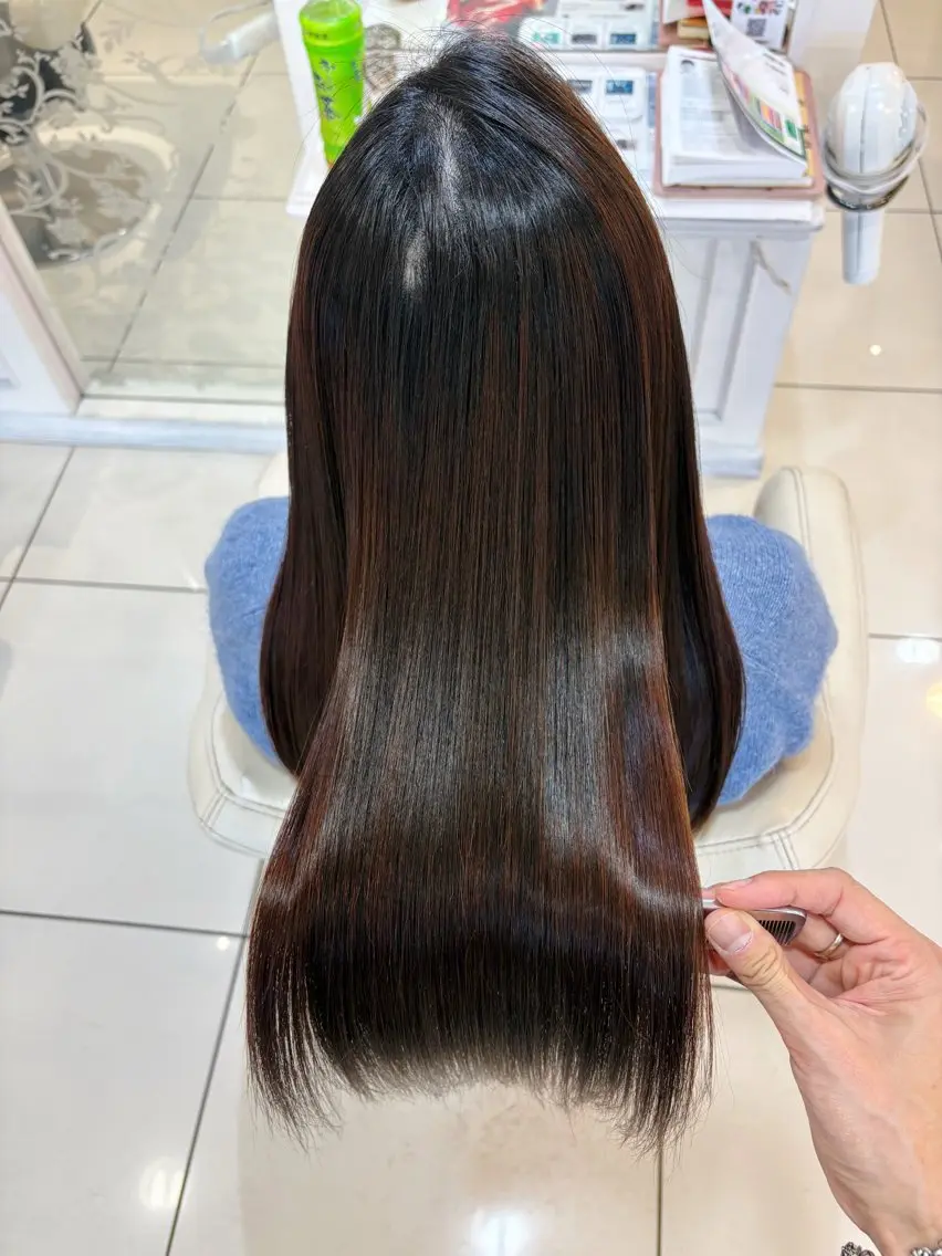 ロング くせ毛 似合わせカット カット 縮毛矯正 トリートメント 高橋 佑のヘアスタイル