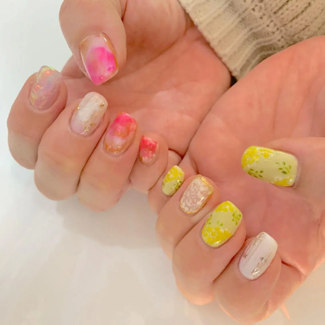ネイル アートネイル ニュアンスネイル ピンク 春ネイル LULU LIMAのネイルデザイン