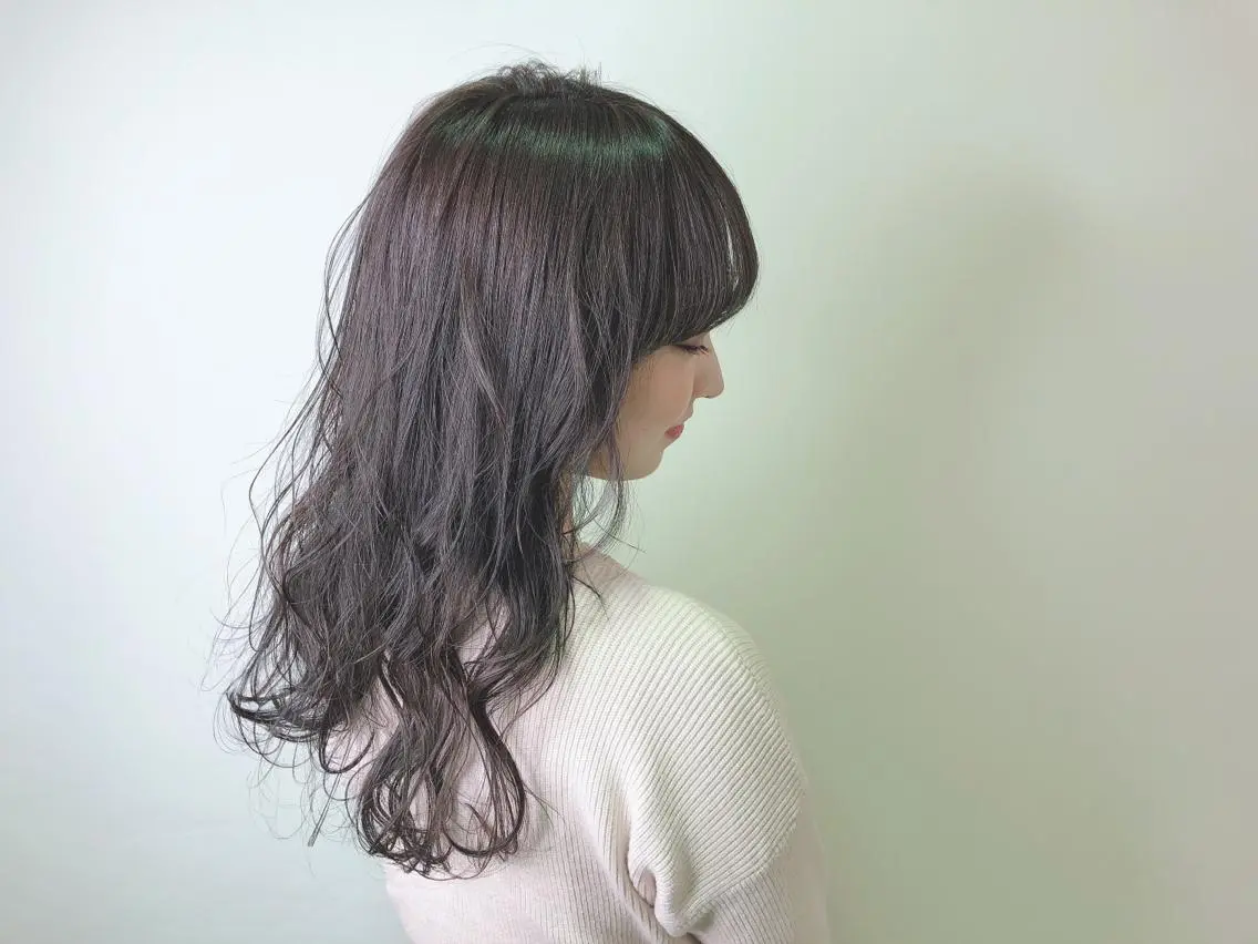ロング カラー グレージュ カット ヘアカラー トリートメント ヘアセット 💜髪質改善美髪💜 星野清光のヘアスタイル