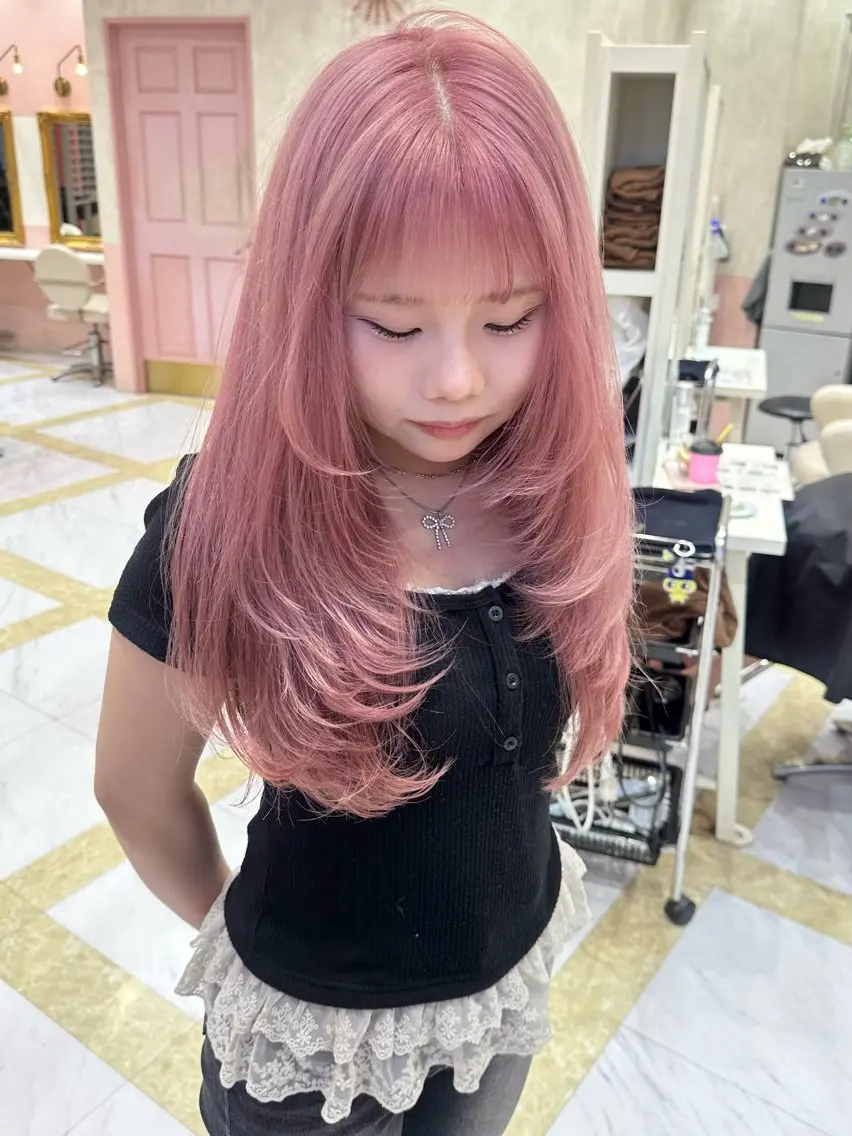 ロング ヘアカラー Lee四ツ橋、梅田 Sakuraのヘアスタイル