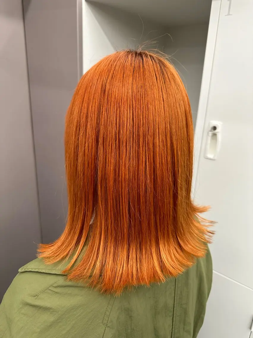 セミロング ヘアカラー 長畑 光紀のヘアスタイル
