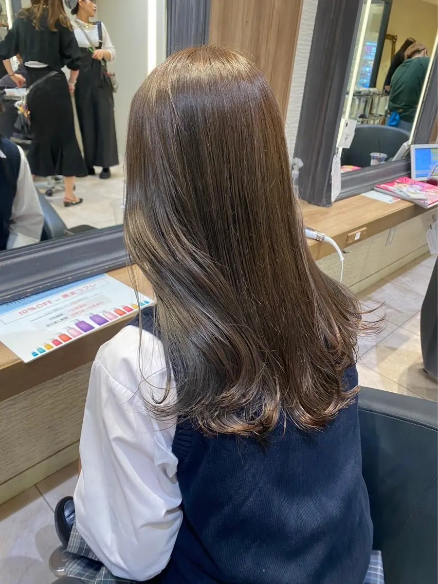 【5月限定クーポン】🌸ワンカラー(ブリーチなし)　＋　Aujua 3step トリートメント 🌸の写真