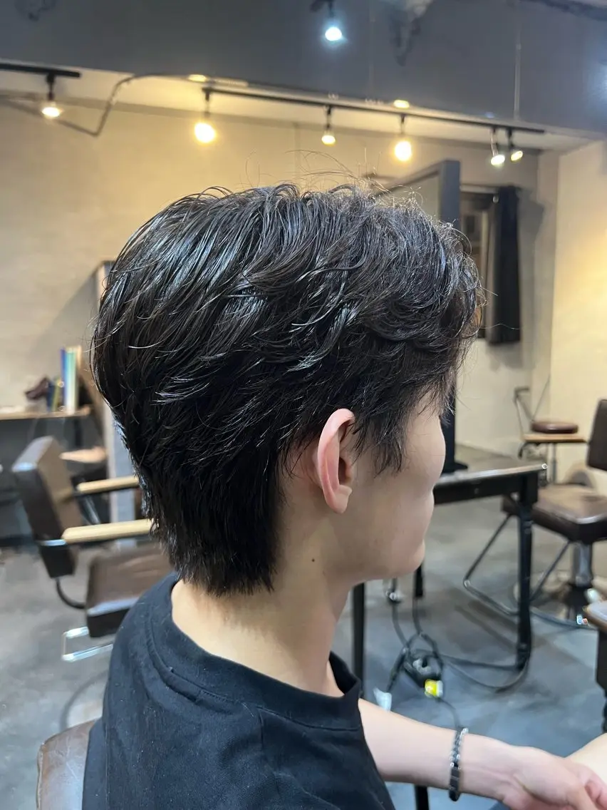 ショート パーマ カット パーマ LADiXメンズ れーじのヘアスタイル