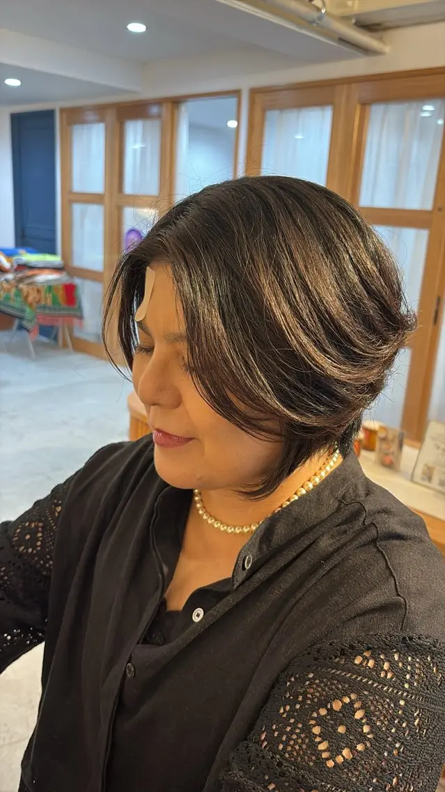 ショート ショートボブ ボブ ショートヘア カット ノハナ💜北谷 BY MY SIDEのヘアスタイル
