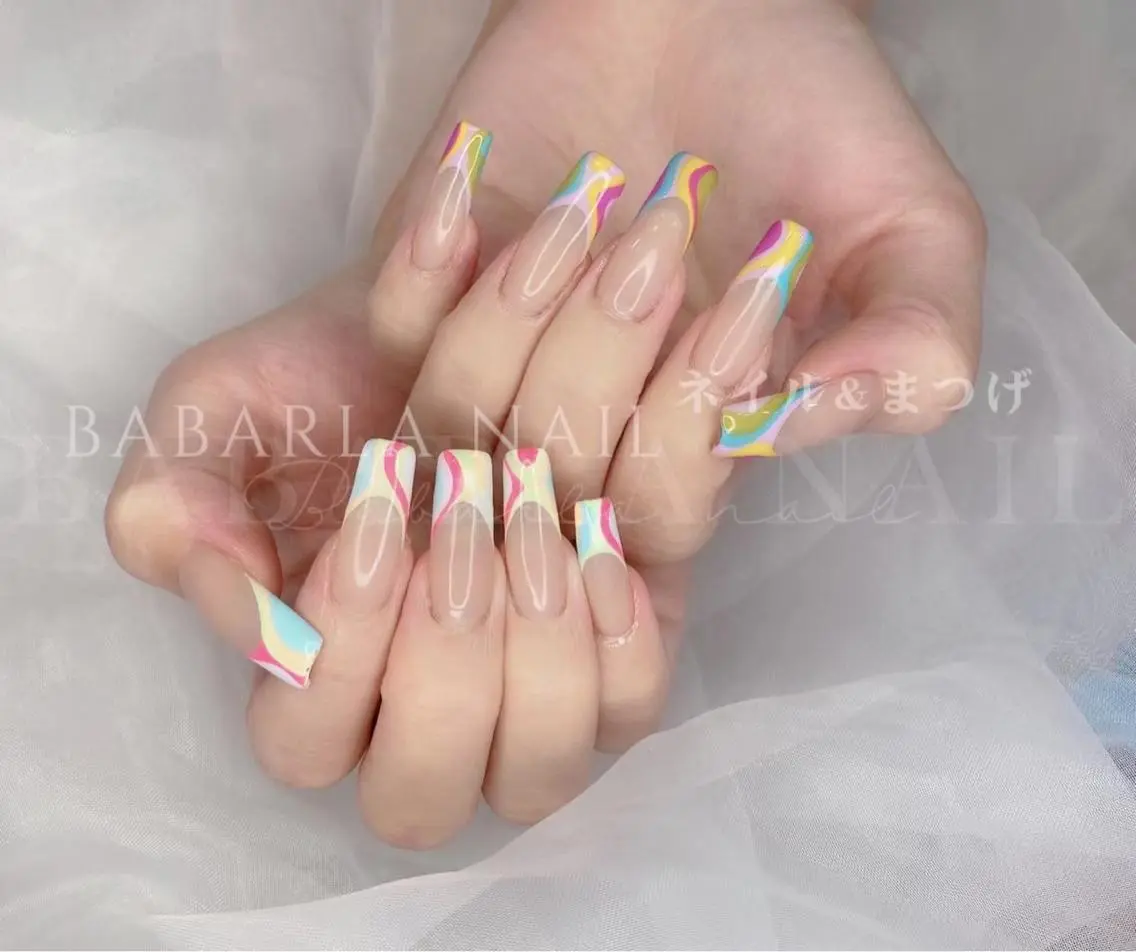 ネイル クリアネイル フレンチネイル Babarla Nailのネイルデザイン