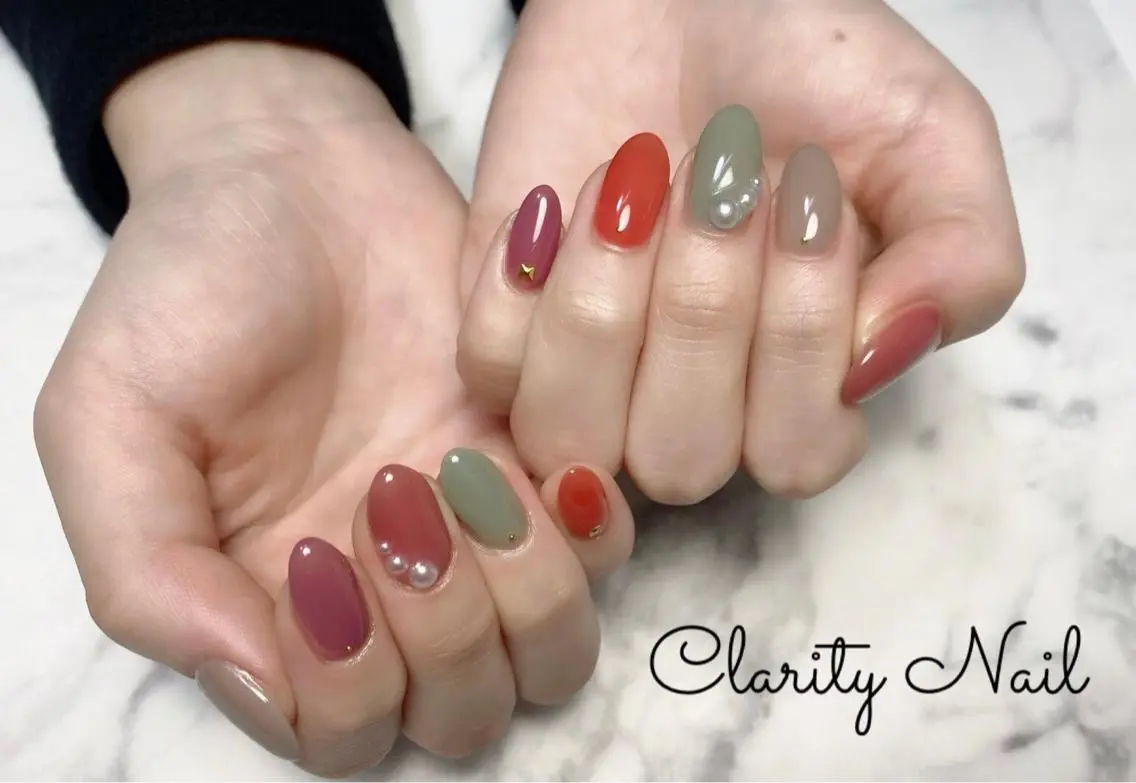 ネイル アートネイル 持ち込み ハンドネイル Clarity Nailのネイルデザイン