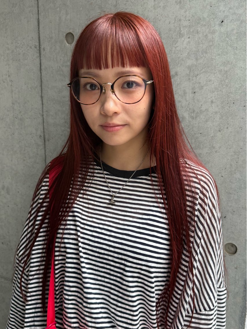 ロング カラー ブリーチ ダブルカラー ブリーチなしカラー カット ヘアカラー トリートメント パーマ/透明感カラー /ボブ/吉田一生のヘアスタイル