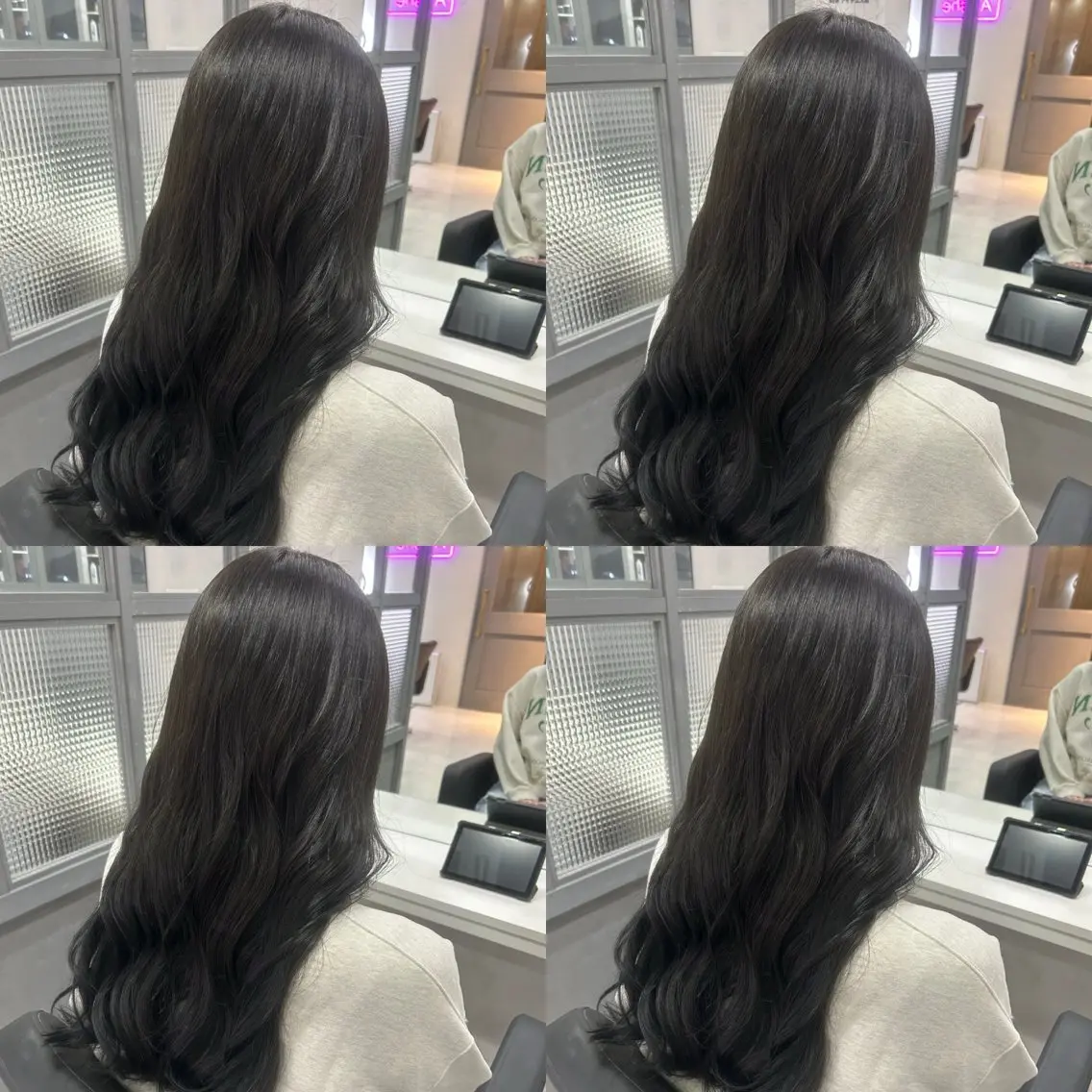 🎀ミニモ限定🎀【黒染めしないトーンダウン】+【Aujua3stepトリートメント】+コテ巻き仕上げ無料🖤の写真