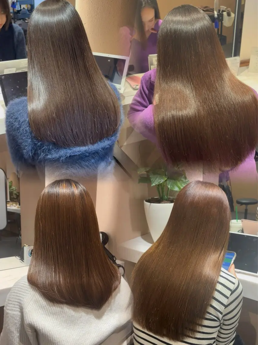 セミロング 縮毛矯正 縮毛矯正 トリートメント ⭐️超ボブ特化 ✂️きりっぱなしボブのヘアスタイル